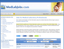 Tablet Screenshot of medlabjobs.com